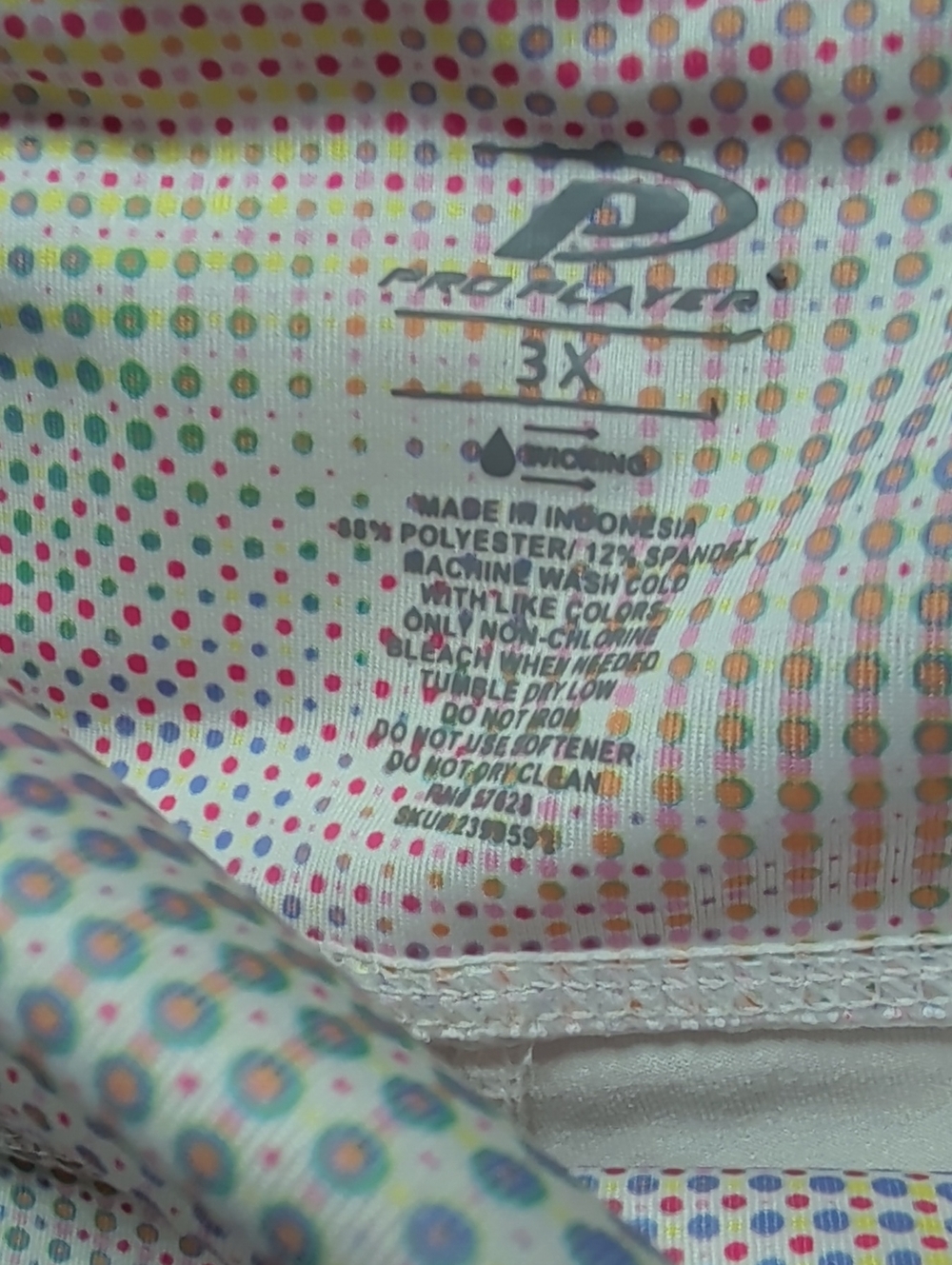 Pro Player Multicolor Dot-Print Active Top - Picture 2 of 2